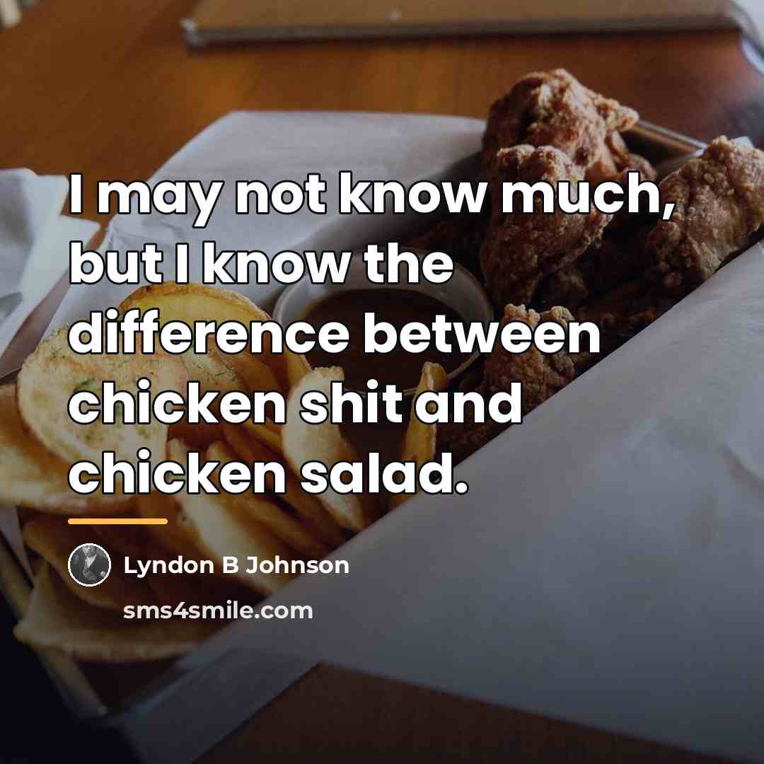 “I may not know much, but I know the difference…” quote by Lyndon B Johnson