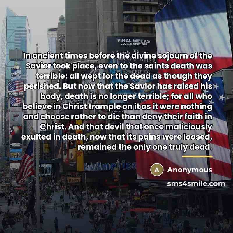 “In ancient times before the divine sojourn of the Savior…” quote by Anonymous