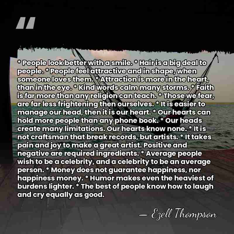* People look better with a smile. * Hair is a big&hellip; - Ezell Thompson