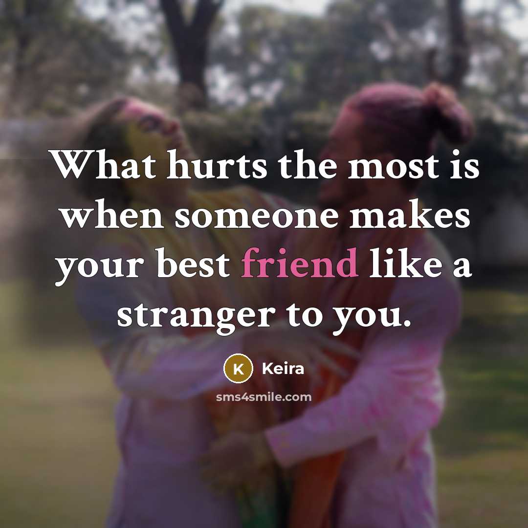 “What hurts the most is when someone makes your best…” quote by Keira