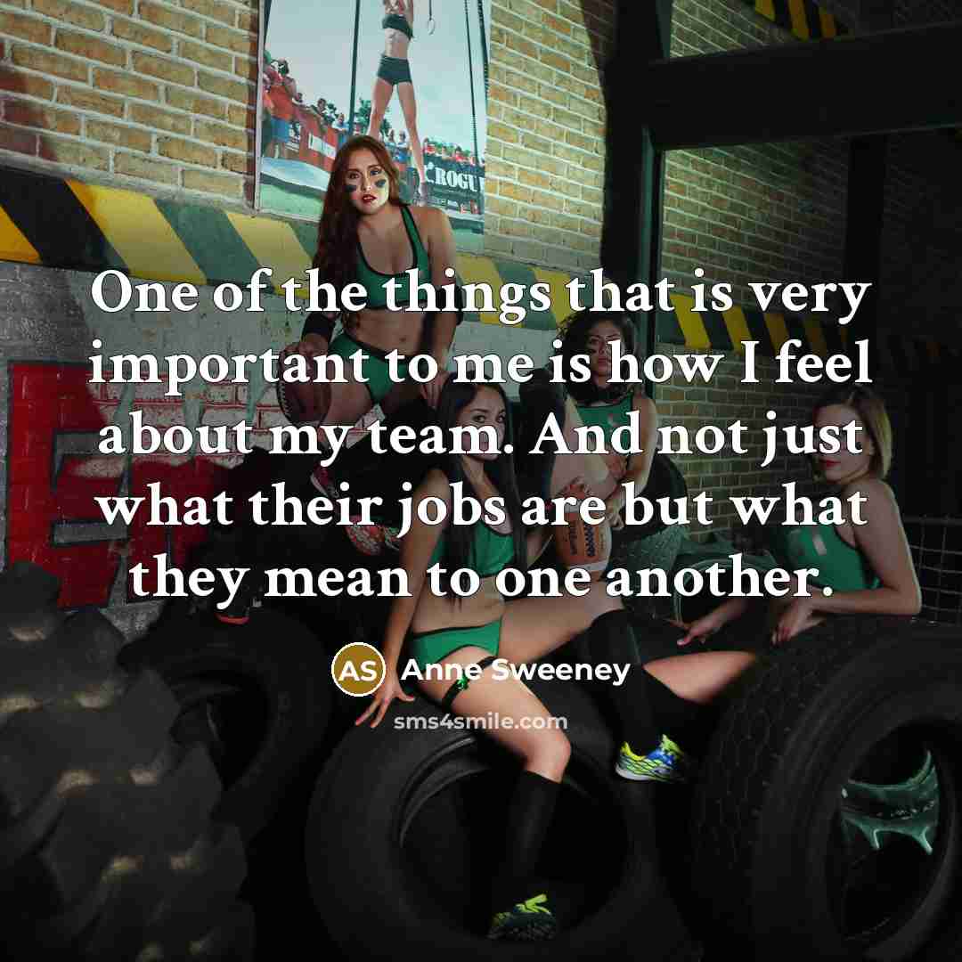 “One of the things that is very important to me…” quote by Anne Sweeney