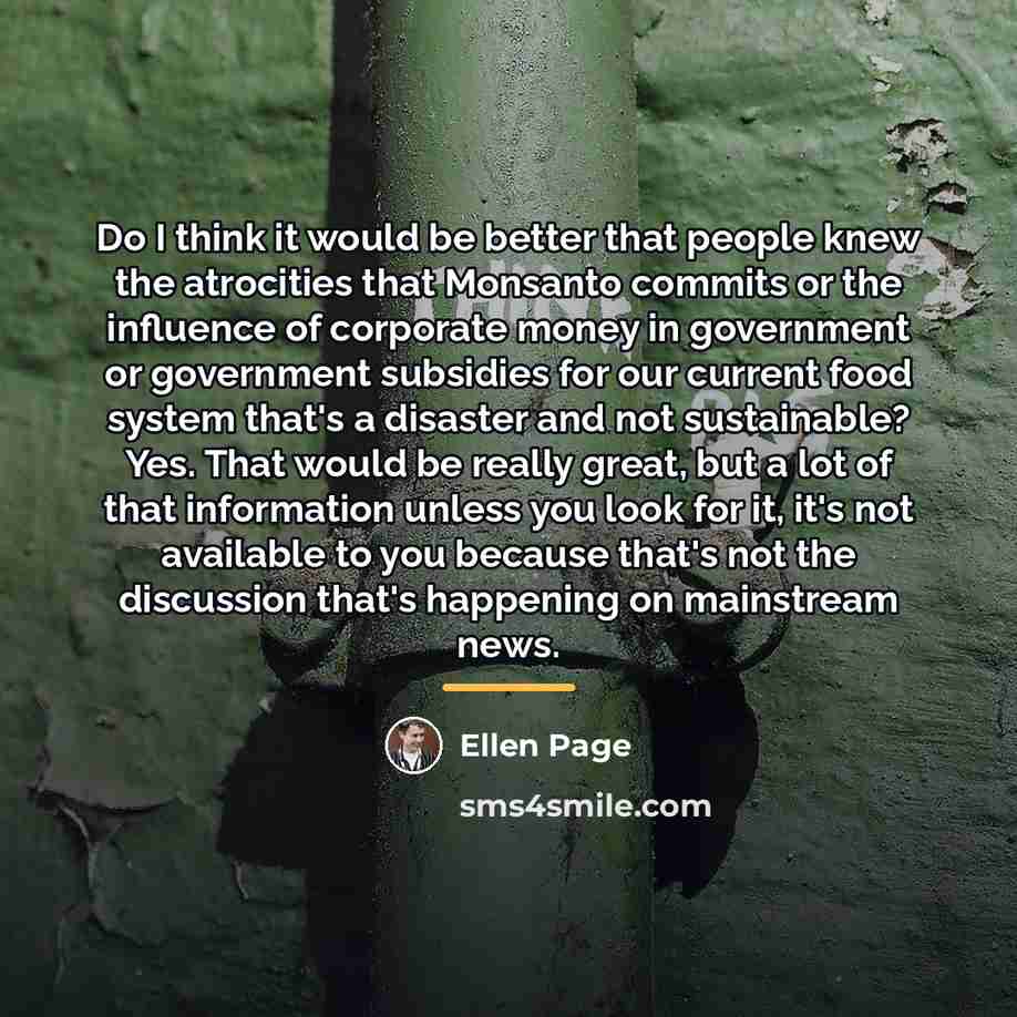 “Do I think it would be better that people knew…” quote by Ellen Page