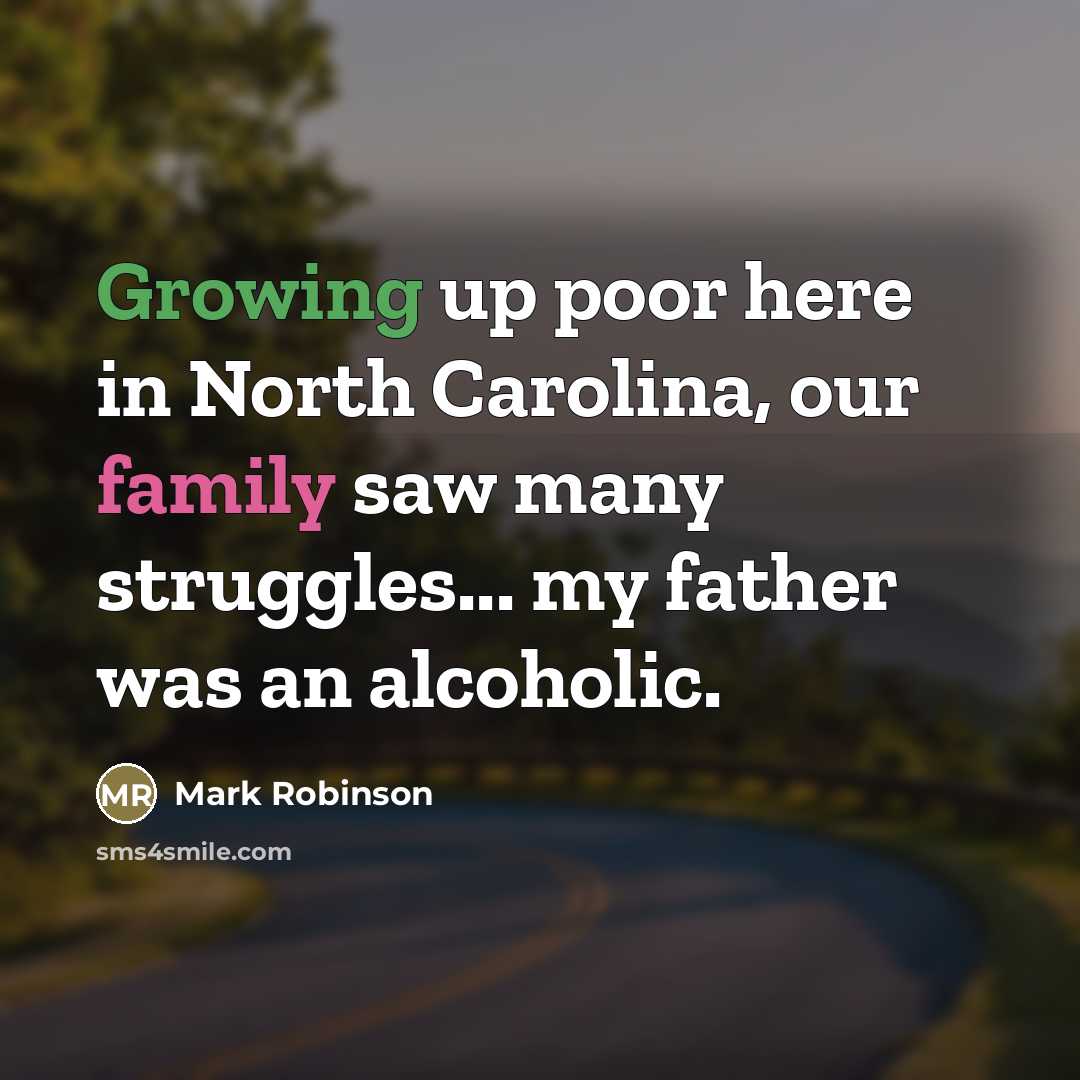 “Growing up poor here in North Carolina, our family saw…” quote by Mark Robinson
