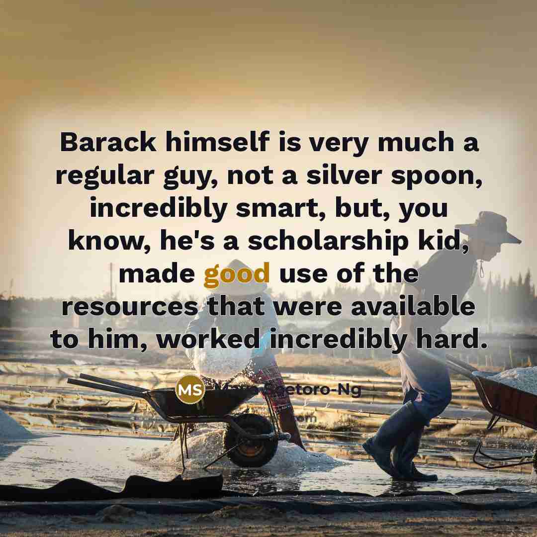 “Barack himself is very much a regular guy, not a…” quote by Maya Soetoro-Ng