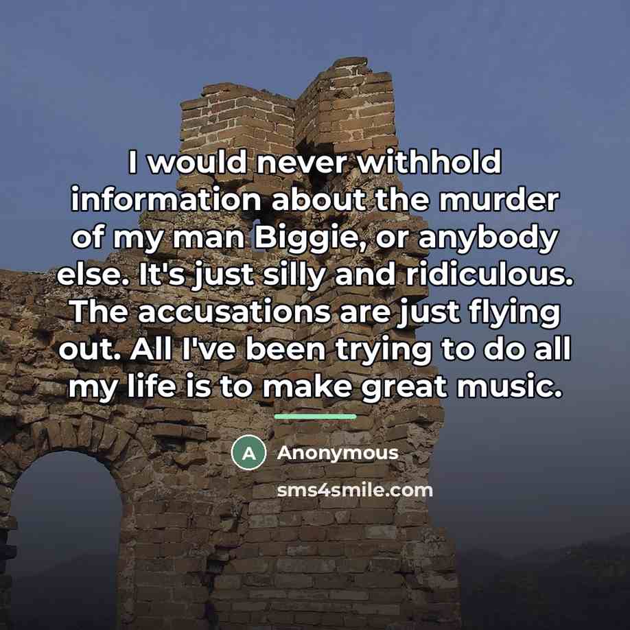 “I would never withhold information about the murder of my…” quote by Anonymous