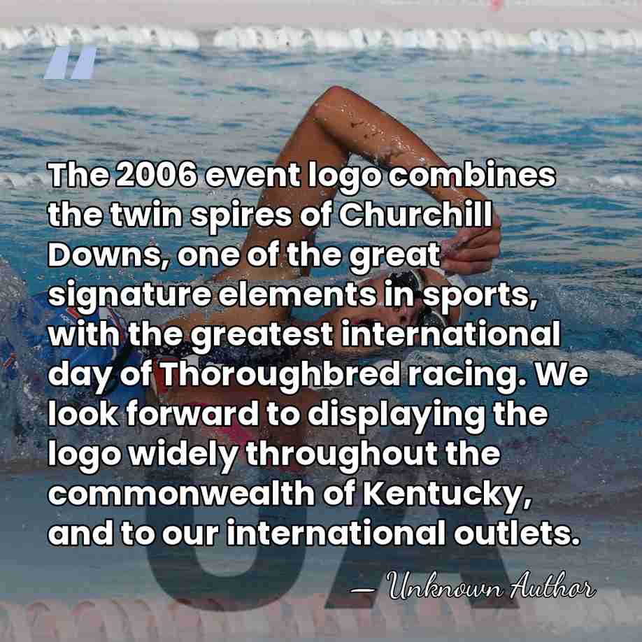 The 2006 event logo combines the twin spires of Churchill Downs, one&hellip; - Unknown Author