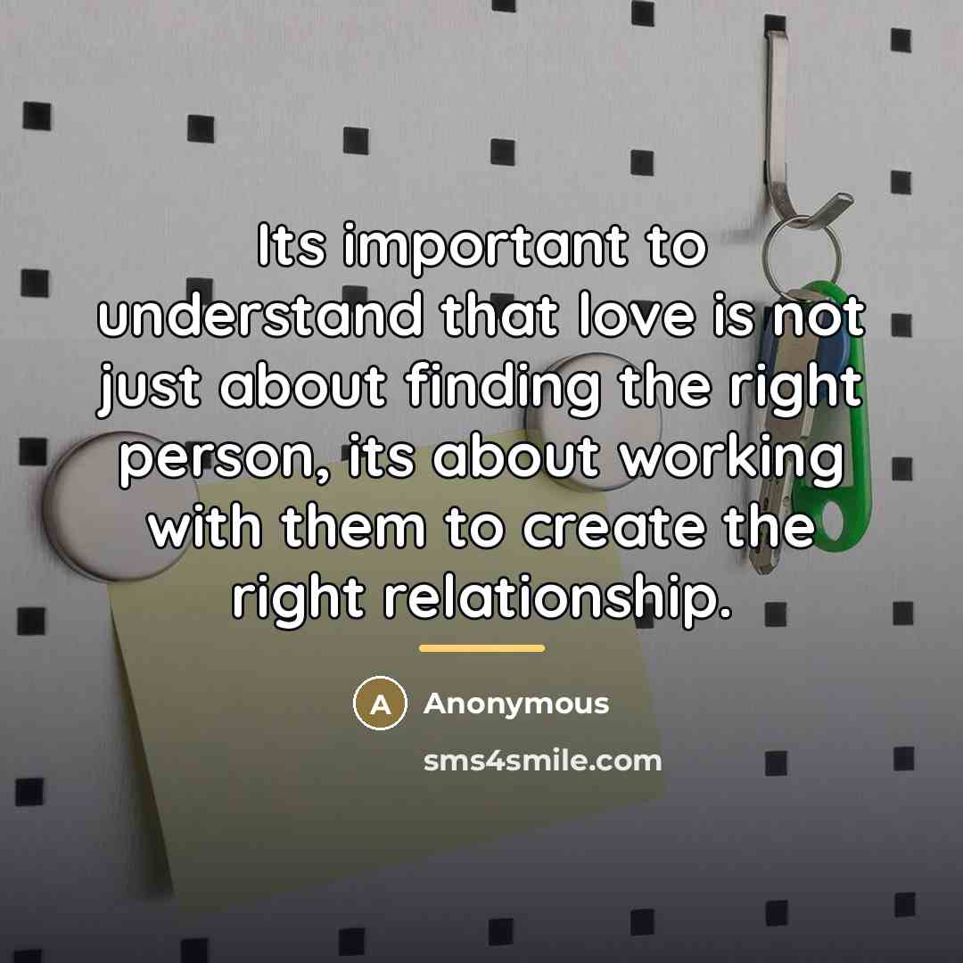 “Its important to understand that love is not just about…” quote by Anonymous