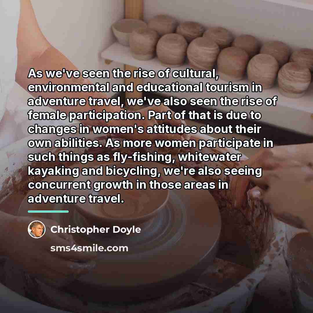 “As we've seen the rise of cultural, environmental and educational…” quote by Christopher Doyle