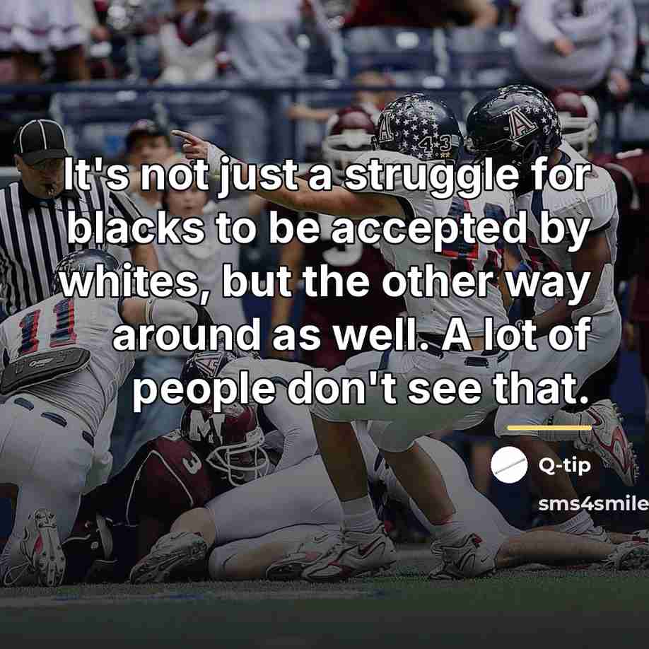 “It's not just a struggle for blacks to be accepted…” quote by Q-Tip