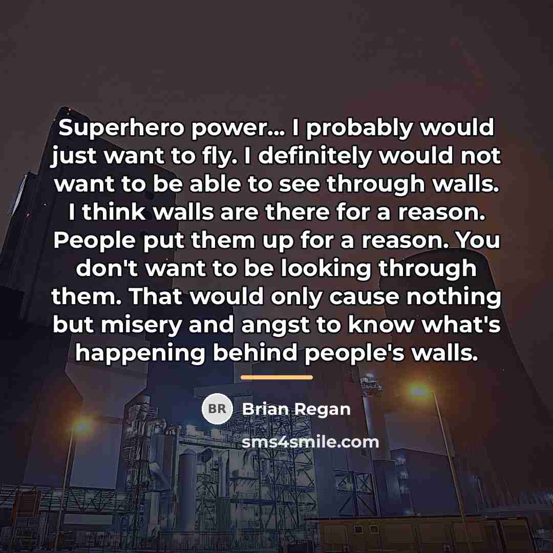 “Superhero power... I probably would just want to fly. I…” quote by Brian Regan
