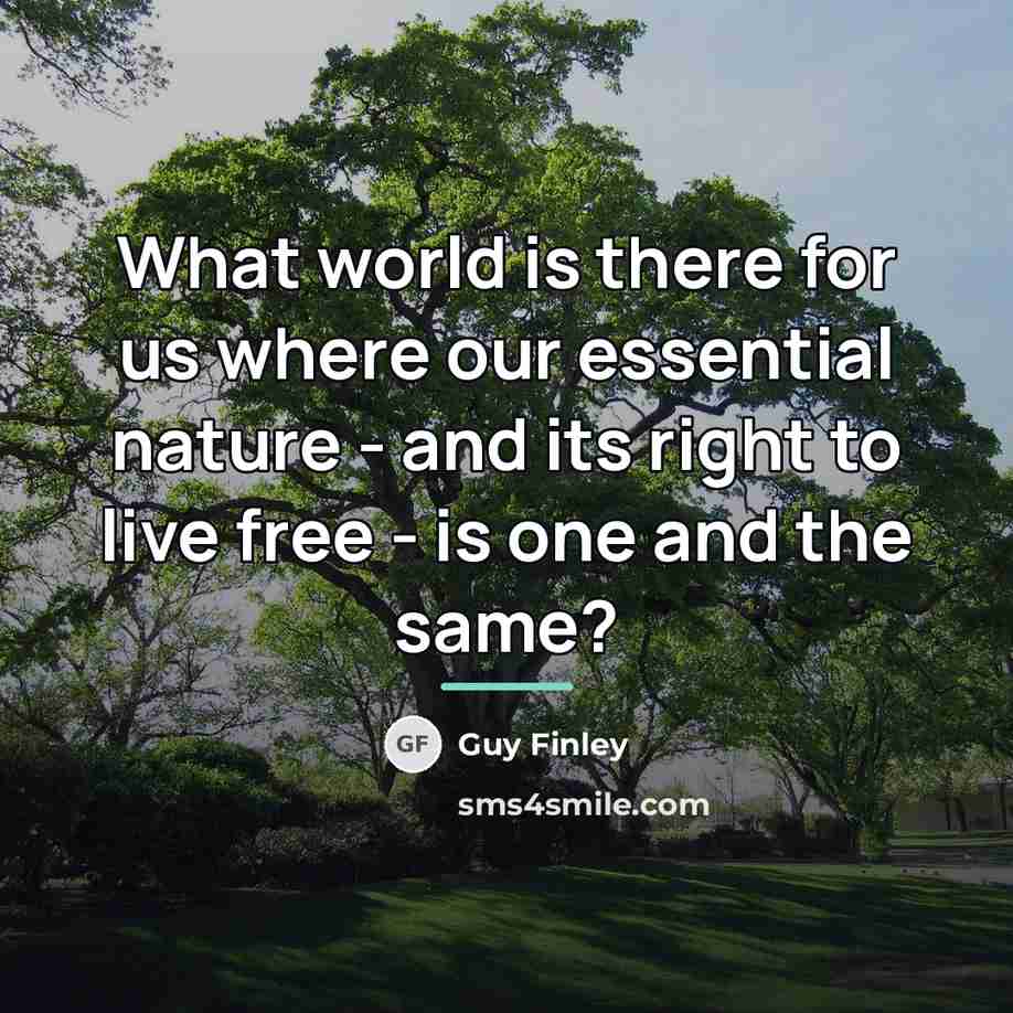 “What world is there for us where our essential nature…” quote by Guy Finley