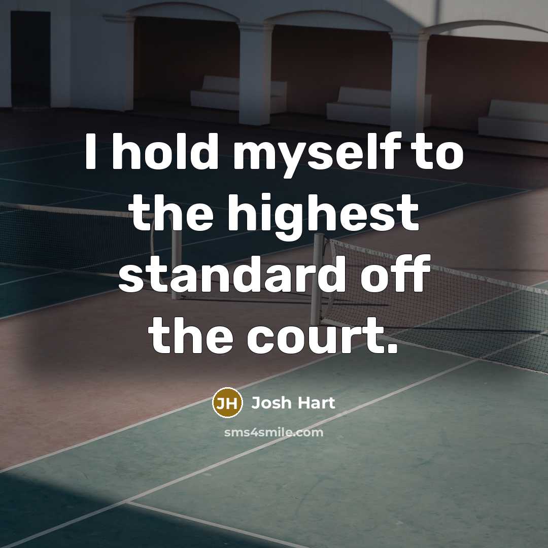 “I hold myself to the highest standard off the court.…” quote by Josh Hart