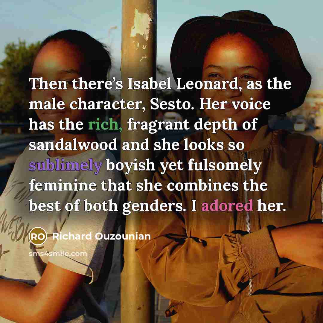 “Then there’s Isabel Leonard, as the male character, Sesto. Her…” quote by Richard Ouzounian