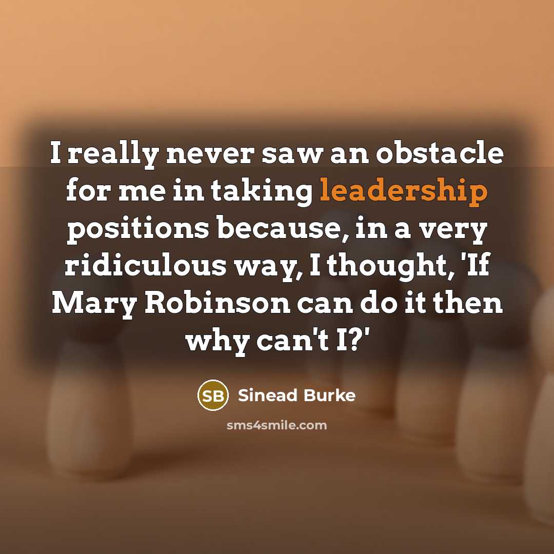 “I really never saw an obstacle for me in taking…” quote by Sinead Burke