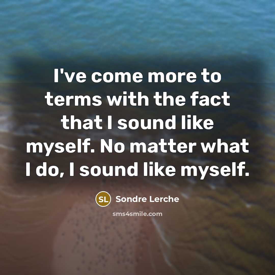 “I've come more to terms with the fact that I…” quote by Sondre Lerche