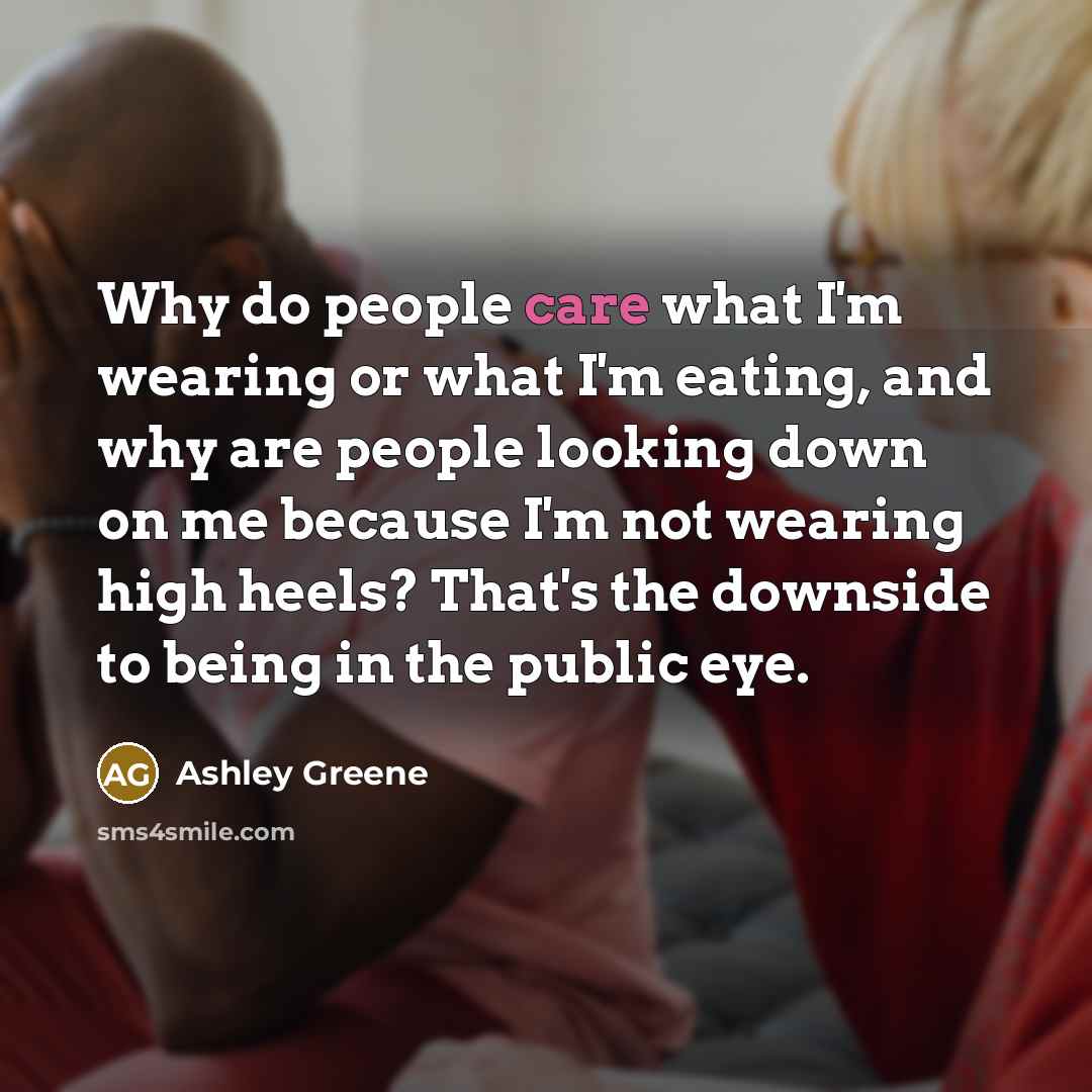“Why do people care what I'm wearing or what I'm…” quote by Ashley Greene