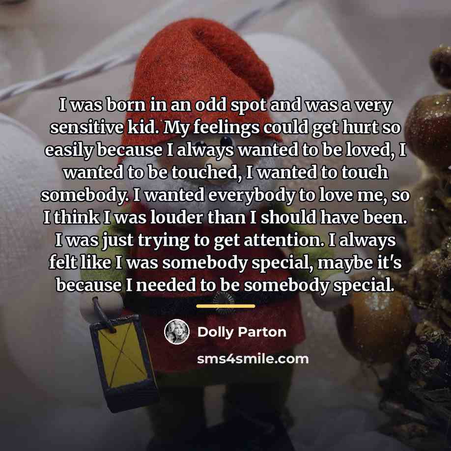 “I was born in an odd spot and was a…” quote by Dolly Parton