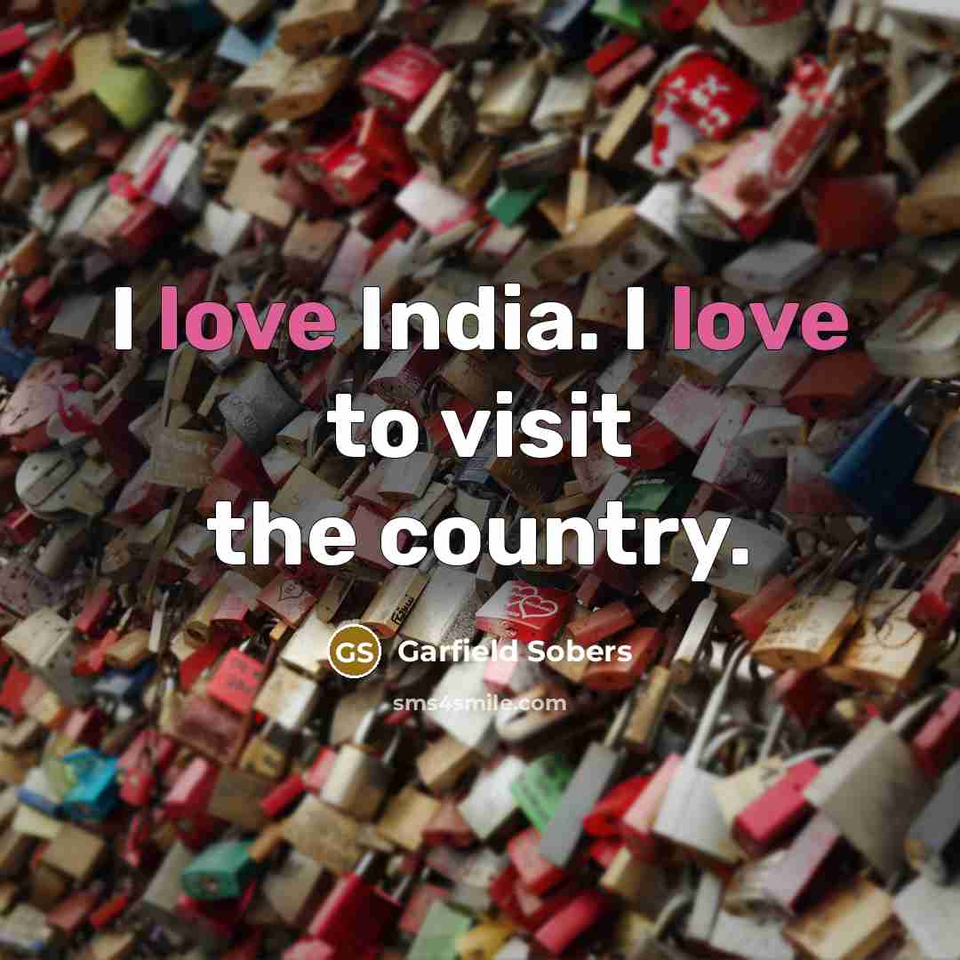“I love India. I love to visit the country.…” quote by Garfield Sobers