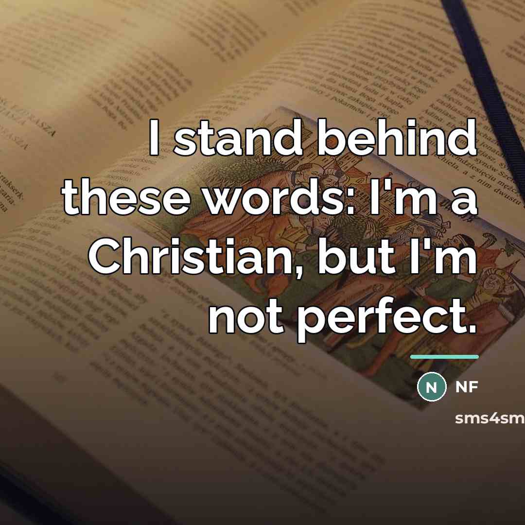 “I stand behind these words: I'm a Christian, but I'm…” quote by NF