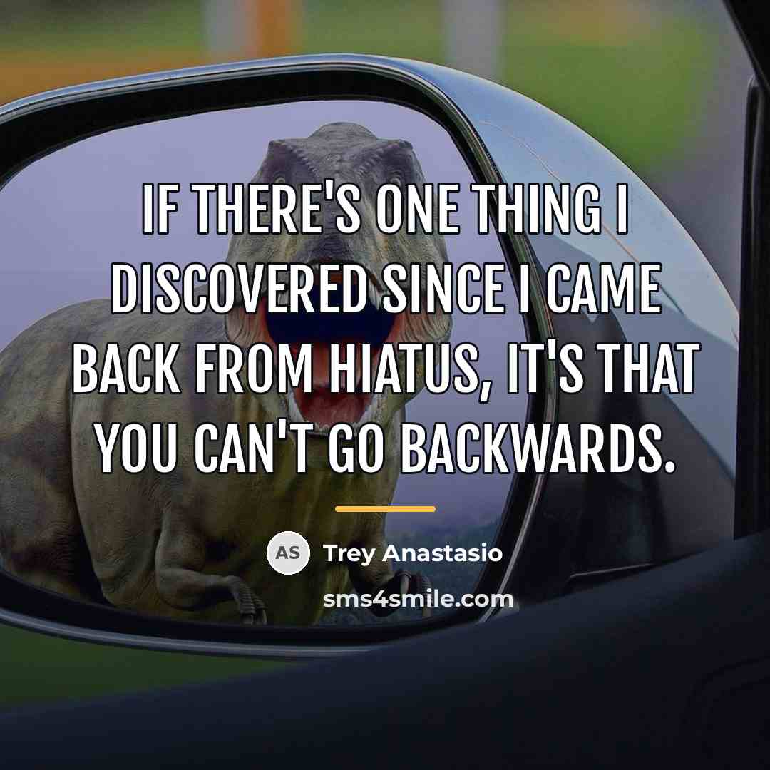“If there's one thing I discovered since I came back…” quote by Trey Anastasio