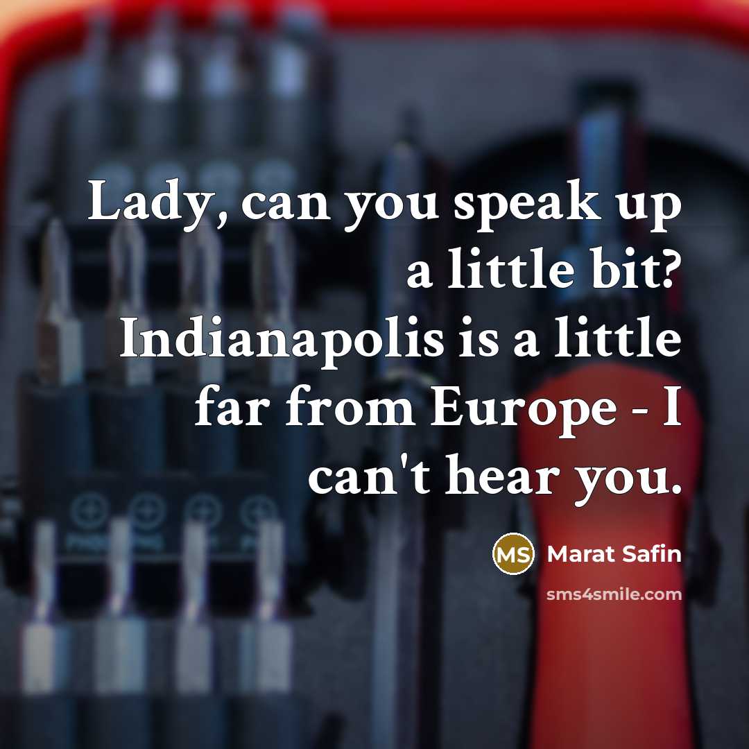 “Lady, can you speak up a little bit? Indianapolis is…” quote by Marat Safin