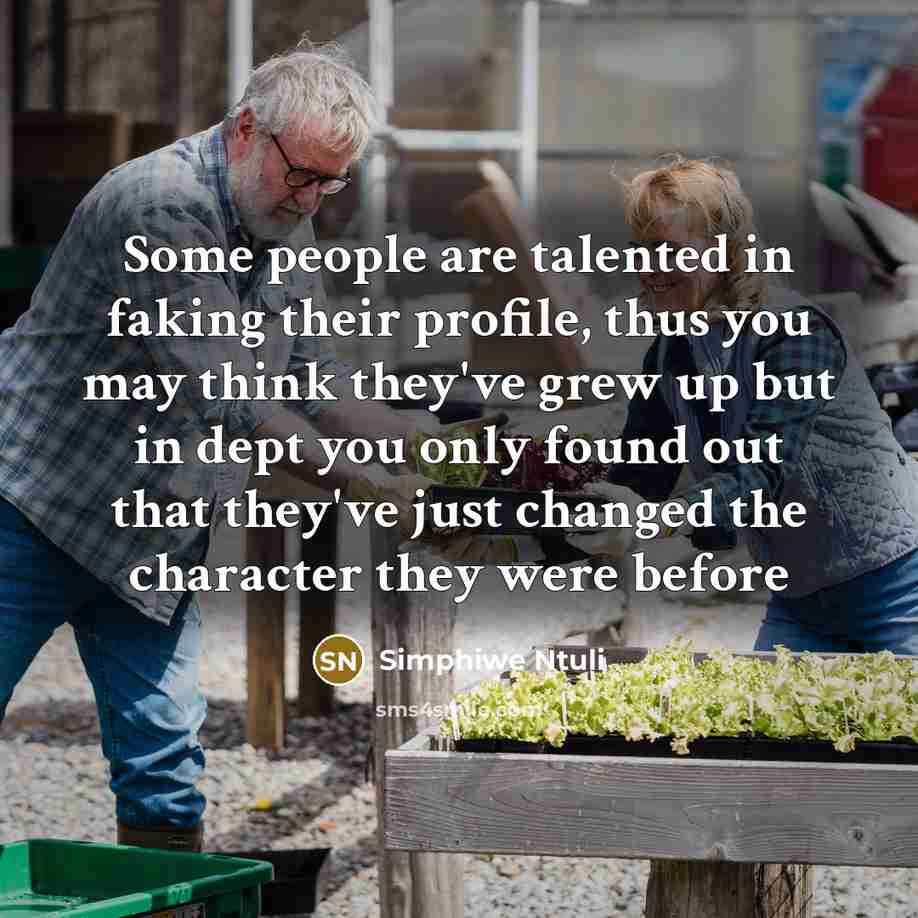 “Some people are talented in faking their profile, thus you…” quote by Simphiwe Ntuli