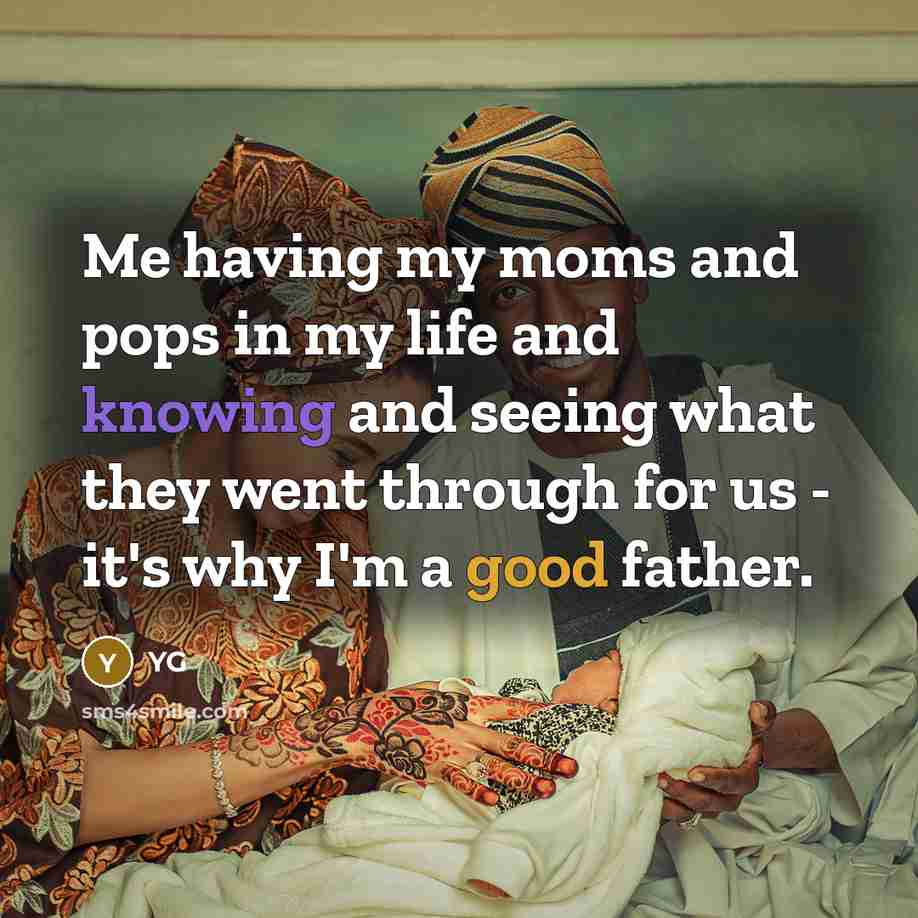 “Me having my moms and pops in my life and…” quote by YG