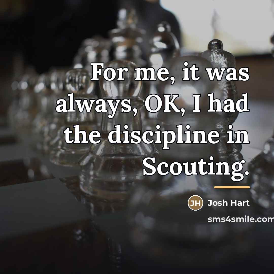 “For me, it was always, OK, I had the discipline…” quote by Josh Hart
