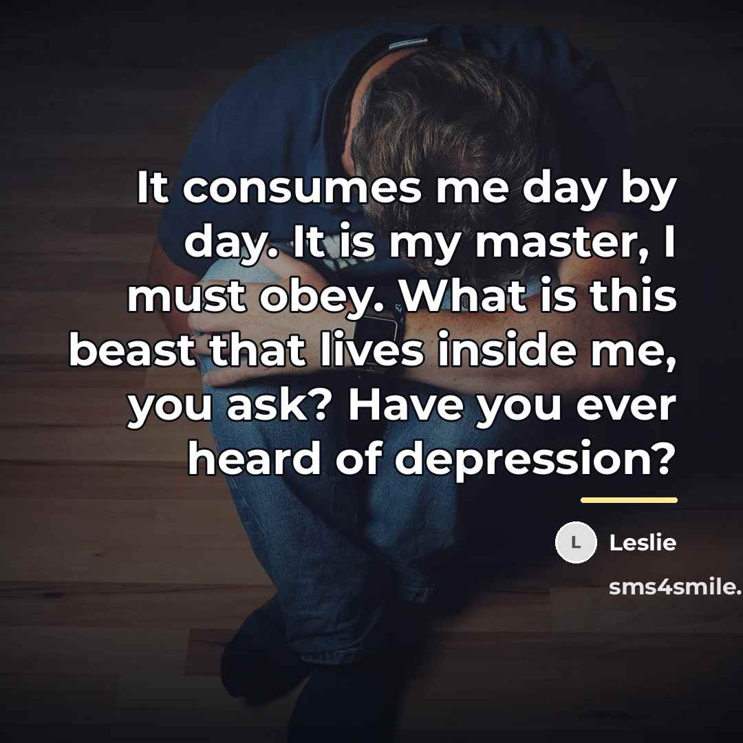 “It consumes me day by day. It is my master,…” quote by Leslie