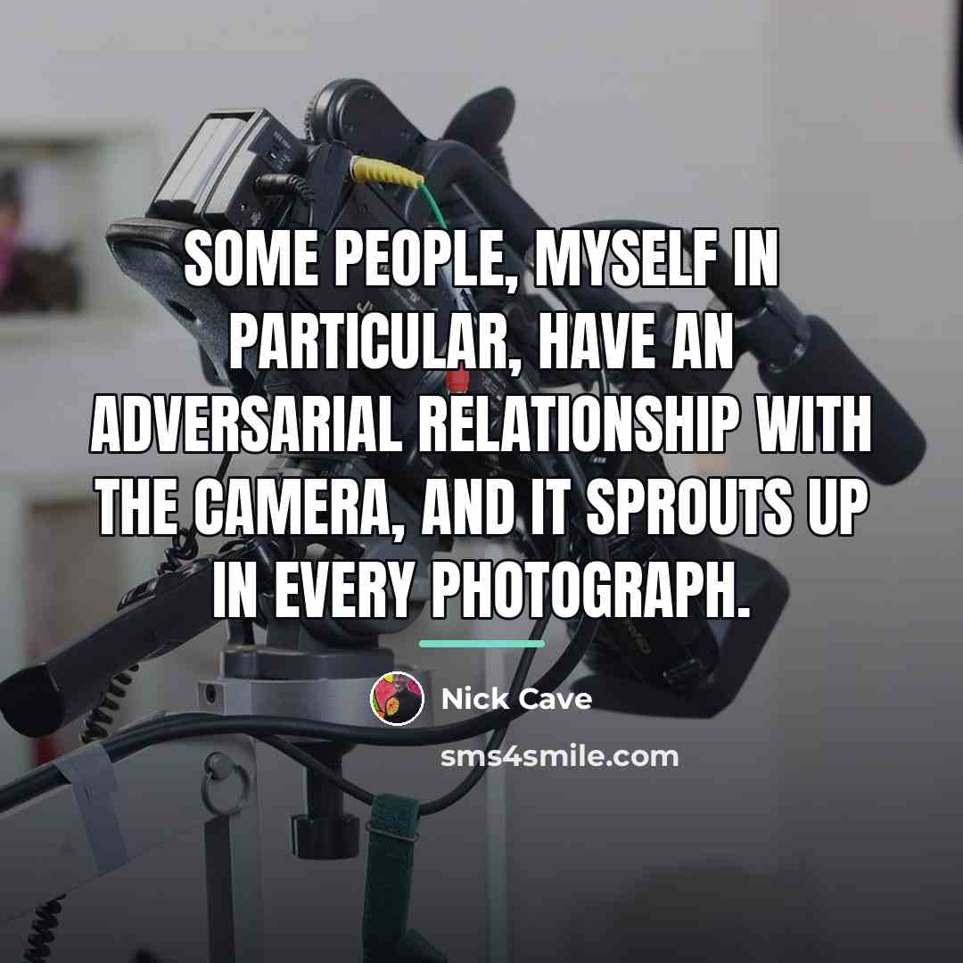 “Some people, myself in particular, have an adversarial relationship with…” quote by Nick Cave