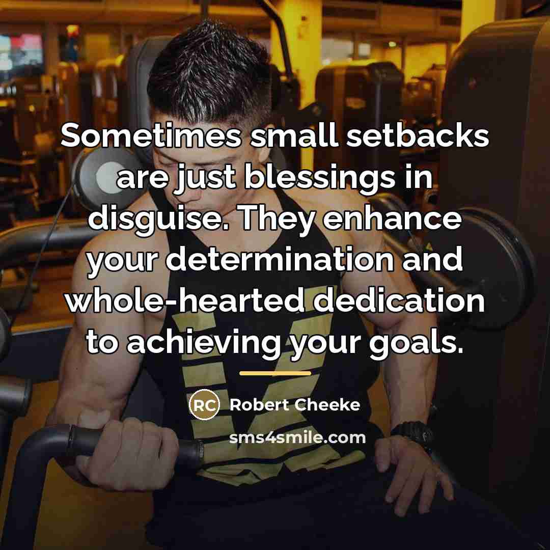 “Sometimes small setbacks are just blessings in disguise. They enhance…” quote by Robert Cheeke