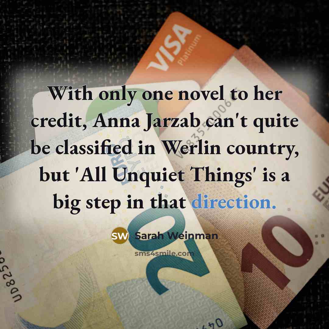 “With only one novel to her credit, Anna Jarzab can't…” quote by Sarah Weinman