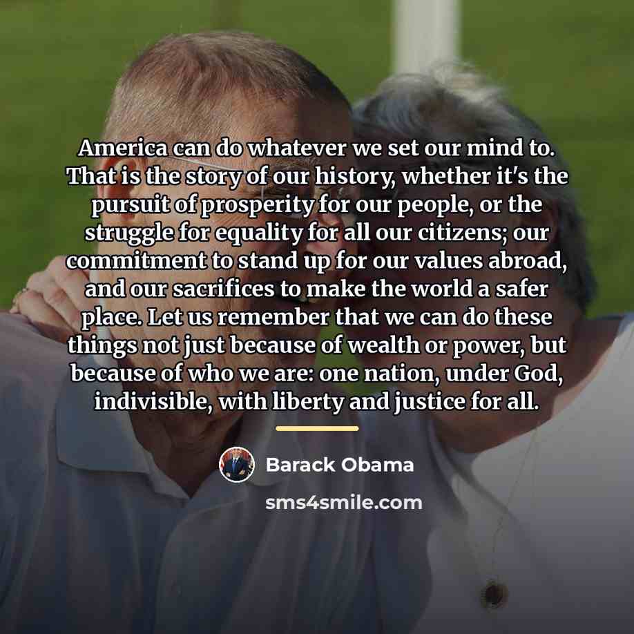 “America can do whatever we set our mind to. That…” quote by Barack Obama