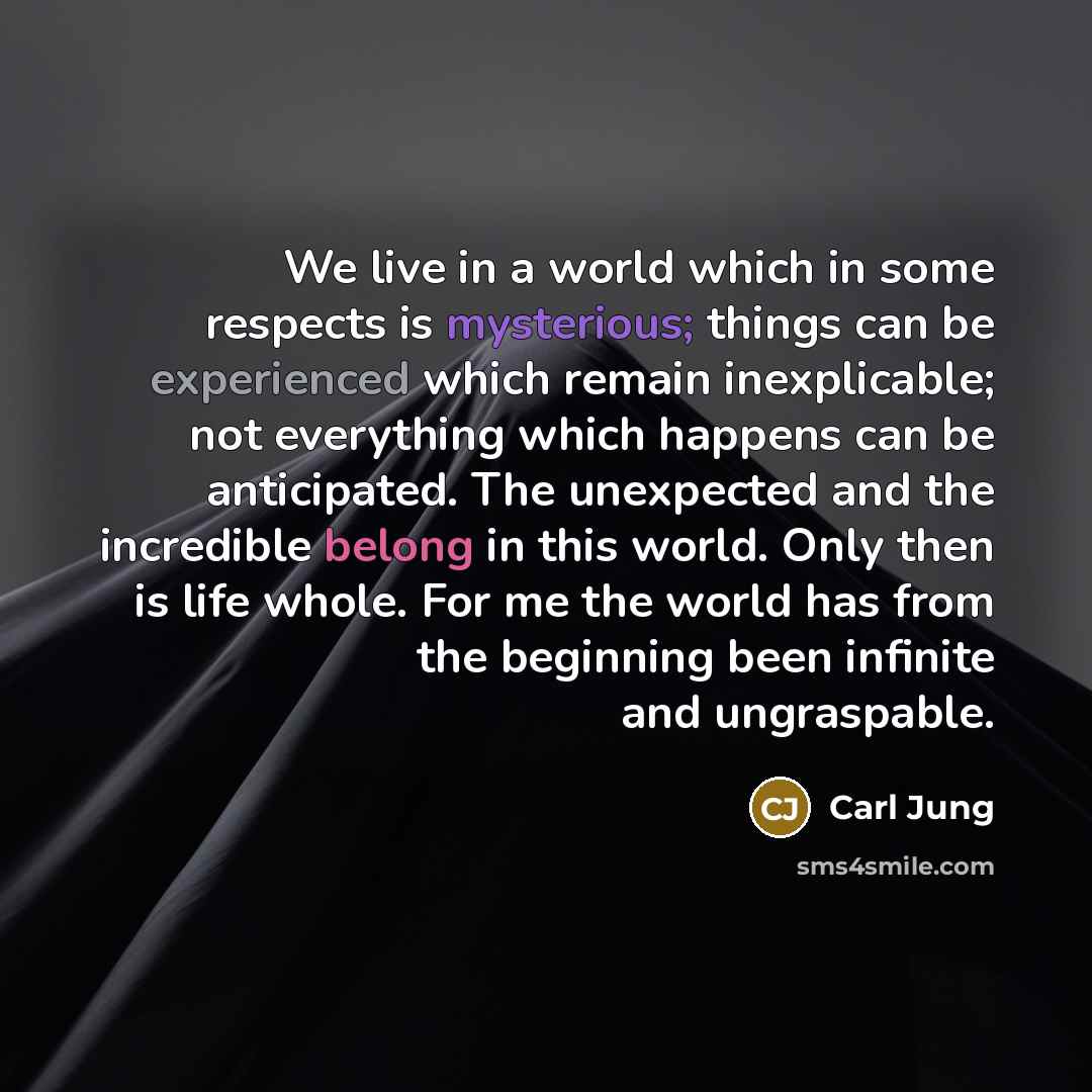“We live in a world which in some respects is…” quote by Carl Jung