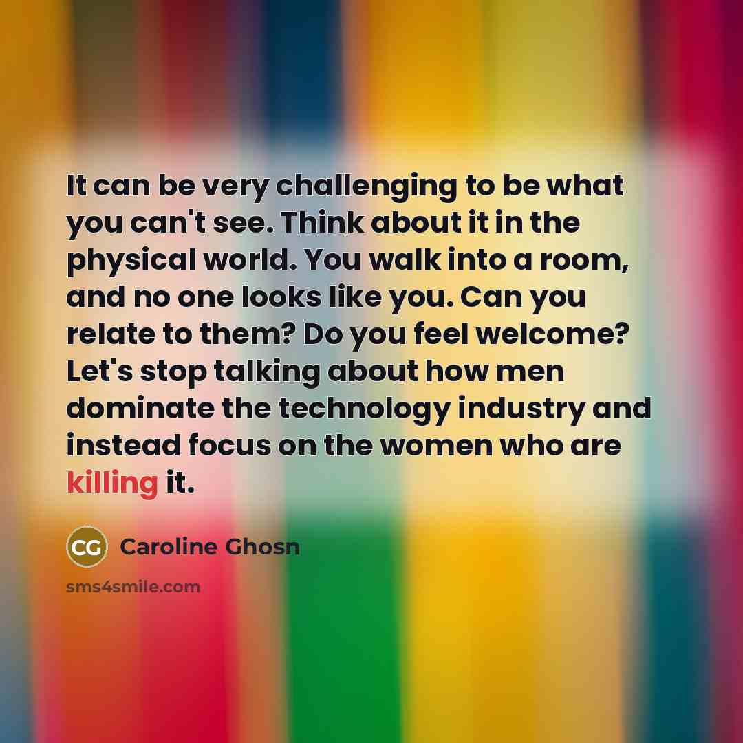 “It can be very challenging to be what you can't…” quote by Caroline Ghosn