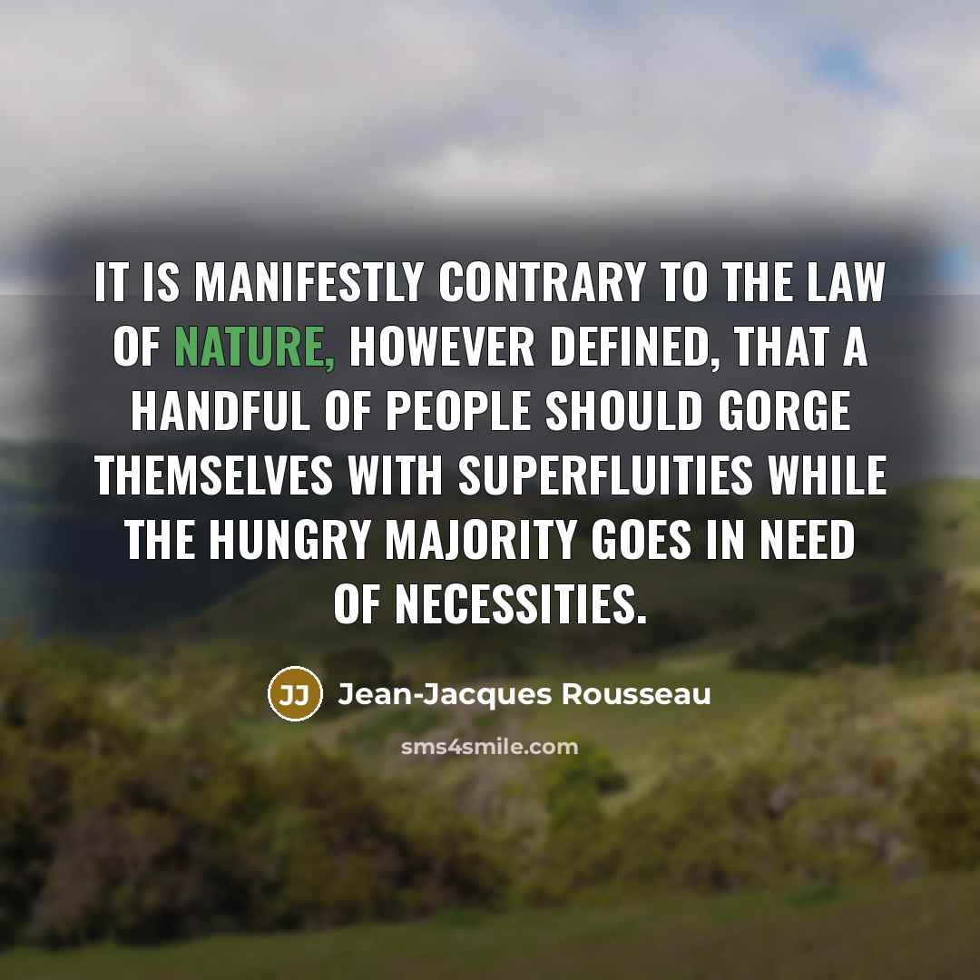 “It is manifestly contrary to the law of nature, however…” quote by Jean-Jacques Rousseau