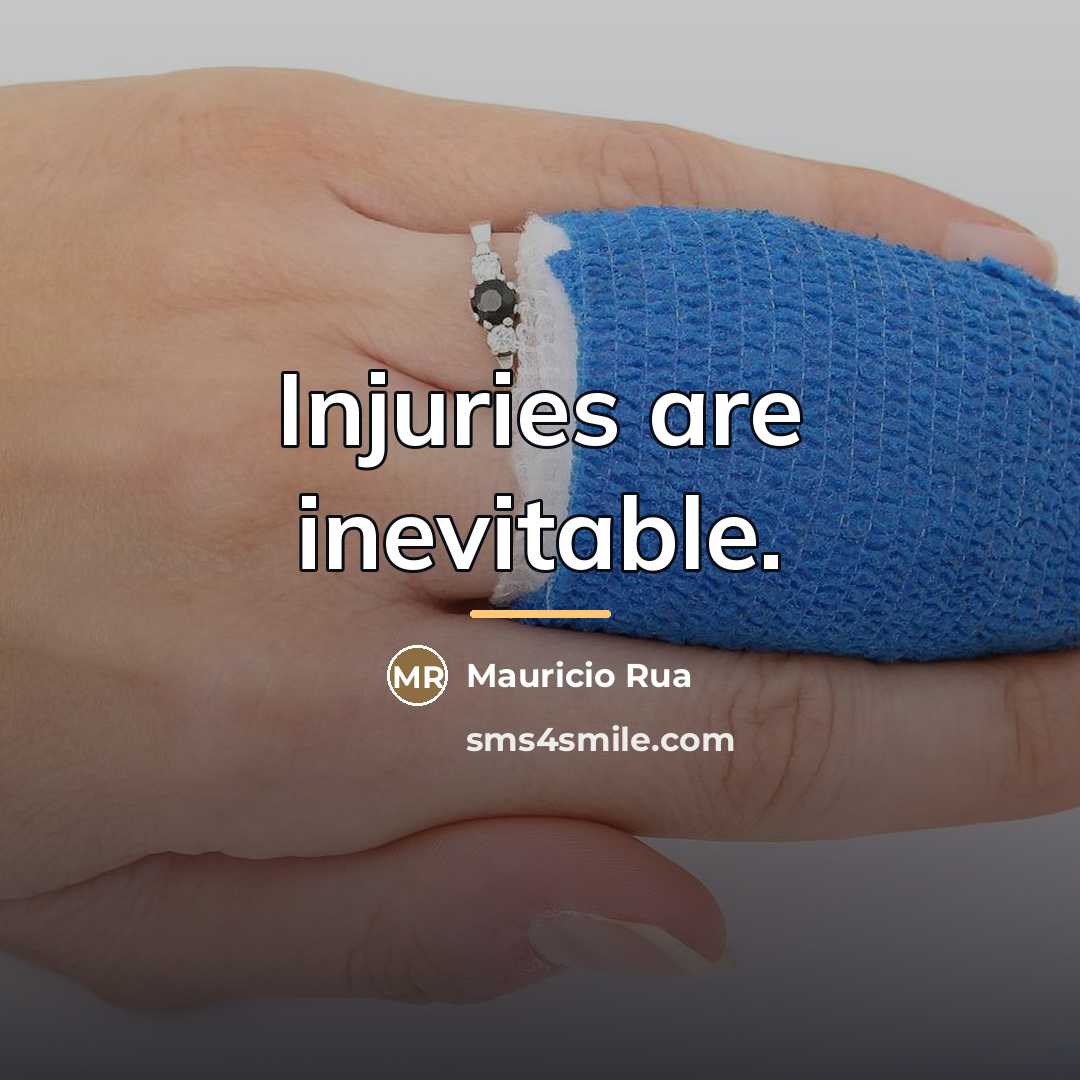 “Injuries are inevitable.…” quote by Mauricio Rua