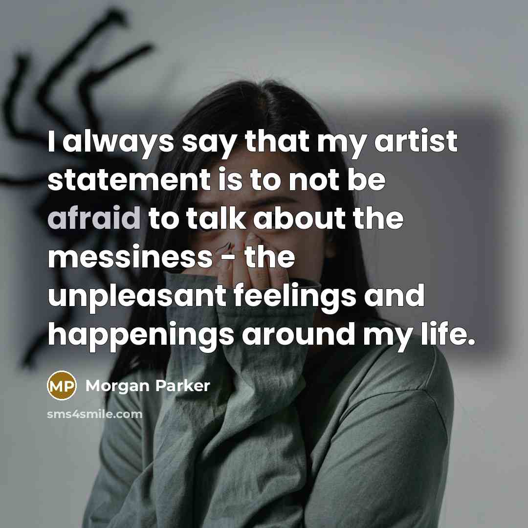 “I always say that my artist statement is to not…” quote by Morgan Parker