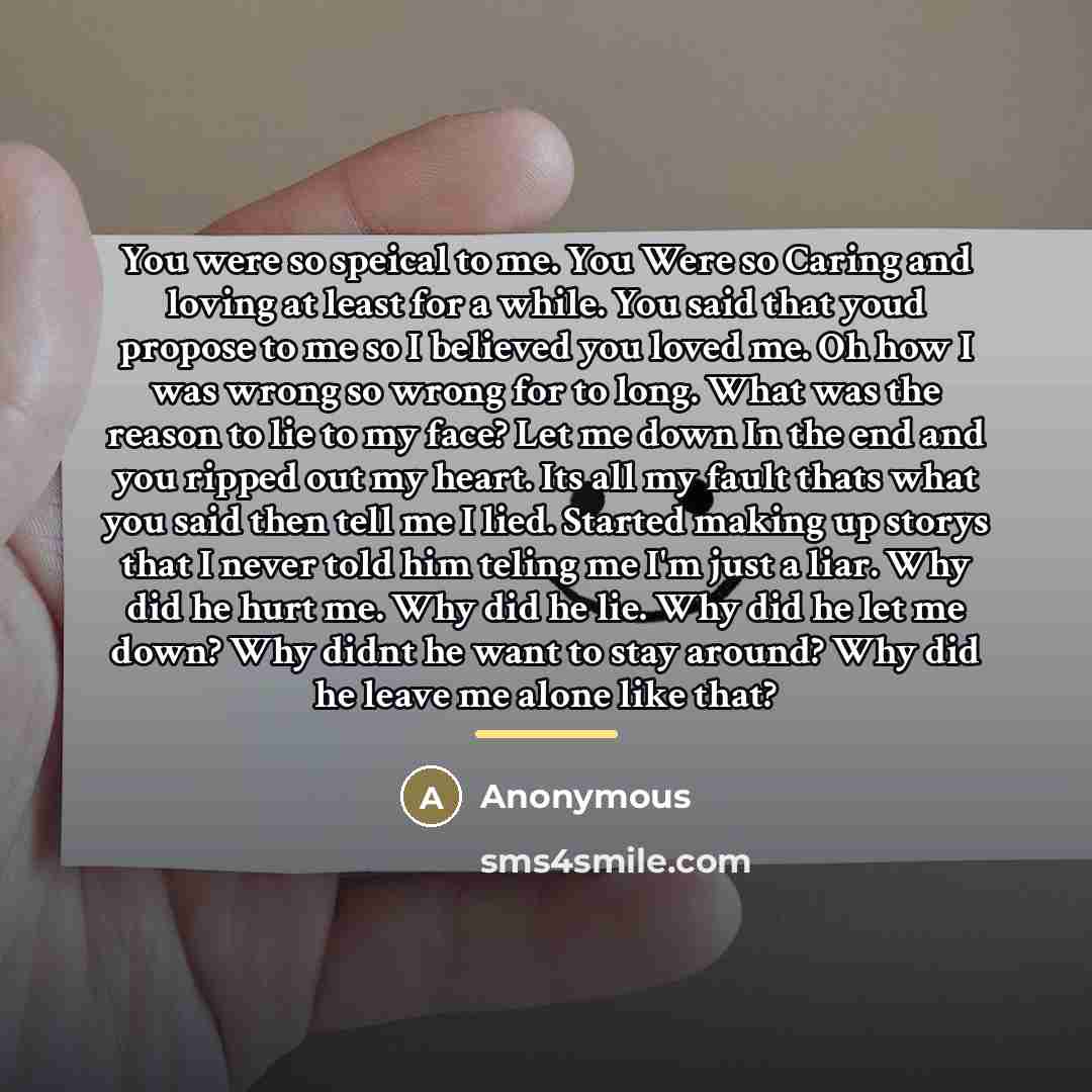 “You were so speical to me. You Were so Caring…” quote by Anonymous