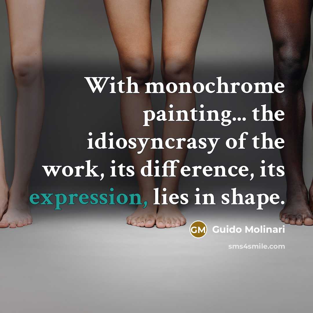 “With monochrome painting... the idiosyncrasy of the work, its difference,…” quote by Guido Molinari
