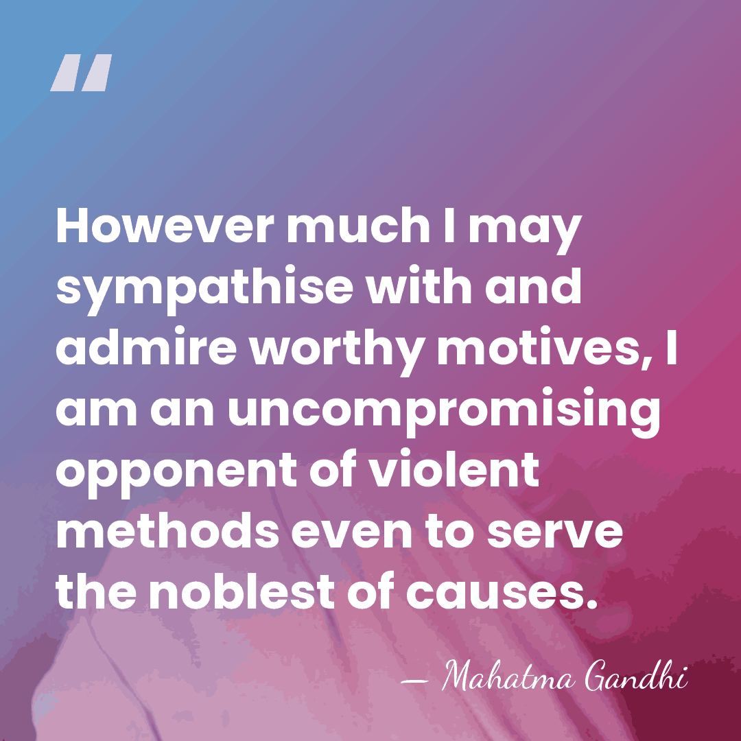 However much I may sympathise with and admire worthy motives, I am&hellip; - Mahatma Gandhi