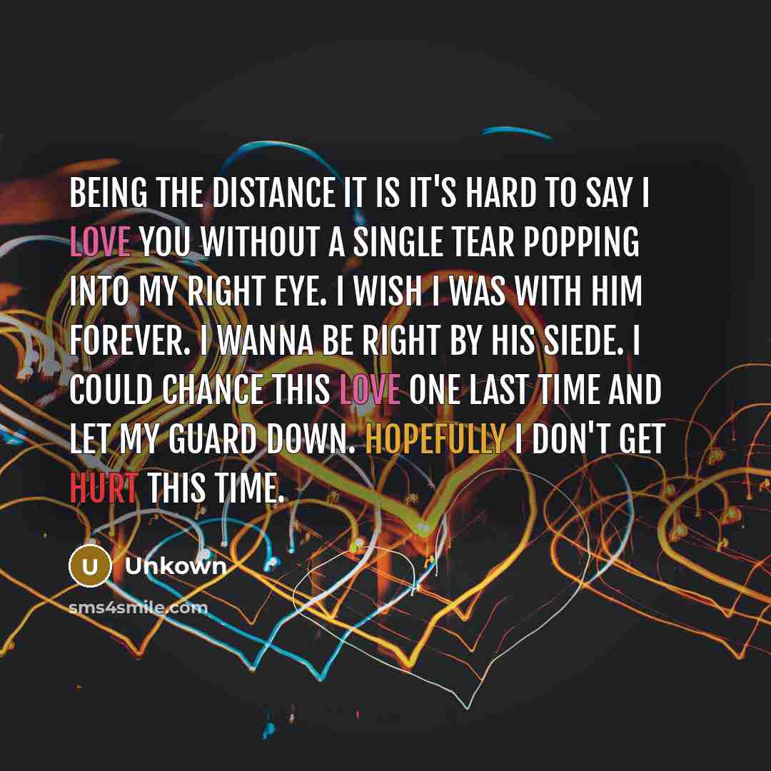 “Being the distance it is it's hard to say I…” quote by Unkown