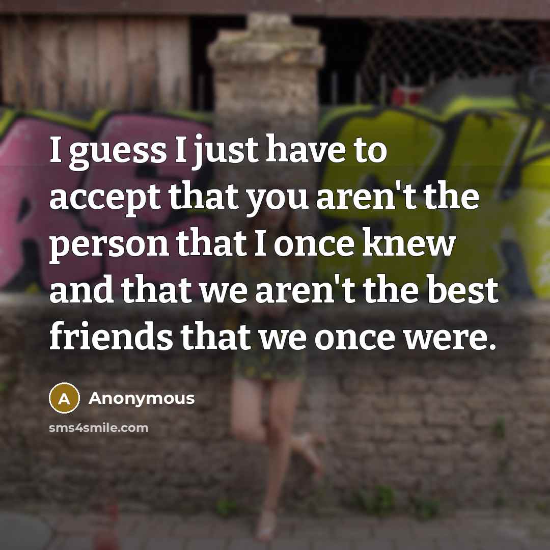 “I guess I just have to accept that you aren't…” quote by Anonymous