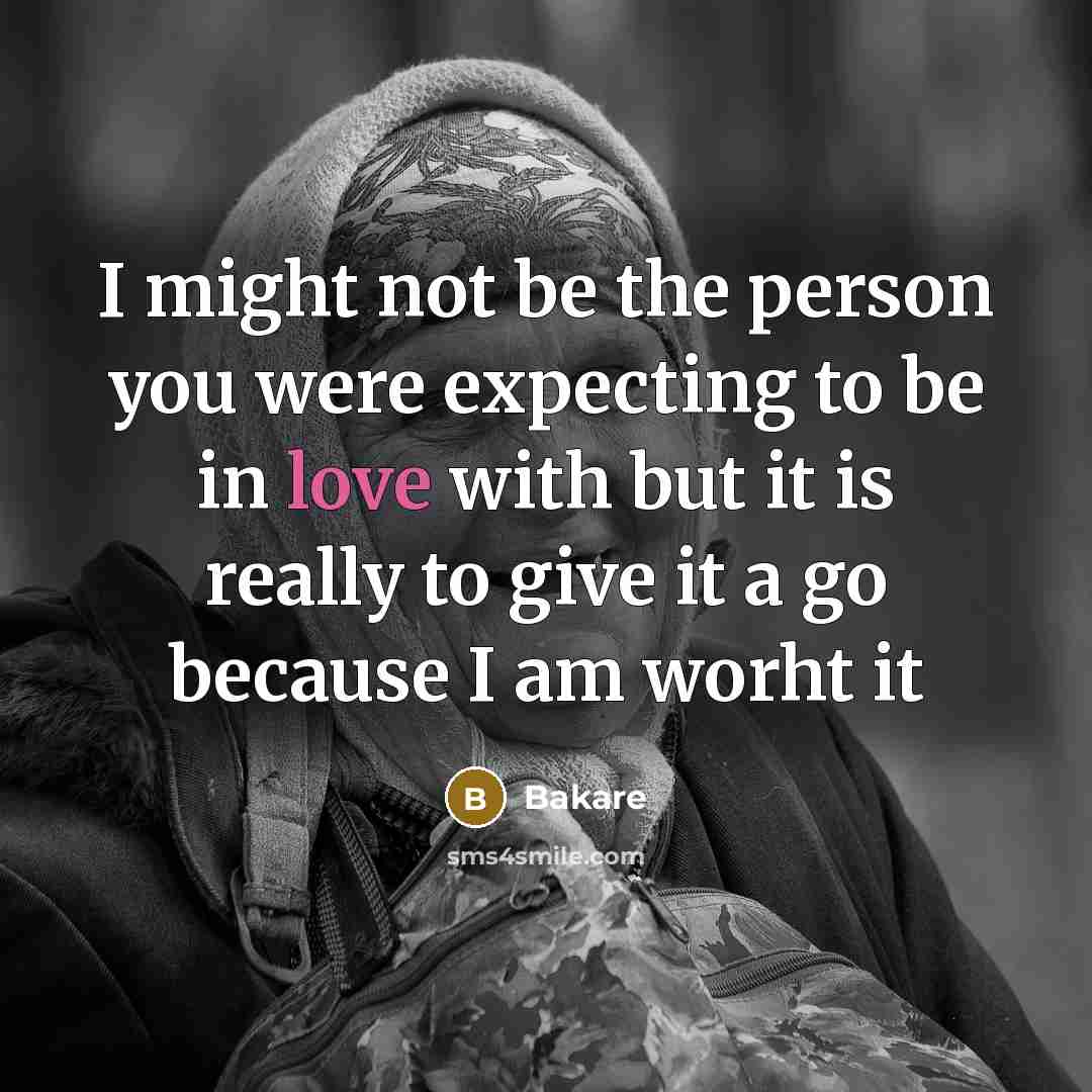 “I might not be the person you were expecting to…” quote by Bakare