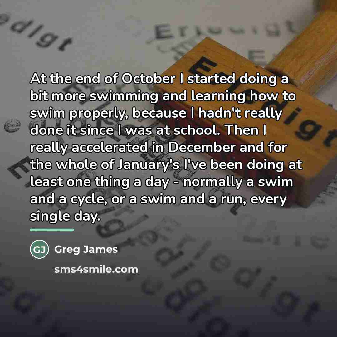 “At the end of October I started doing a bit…” quote by Greg James
