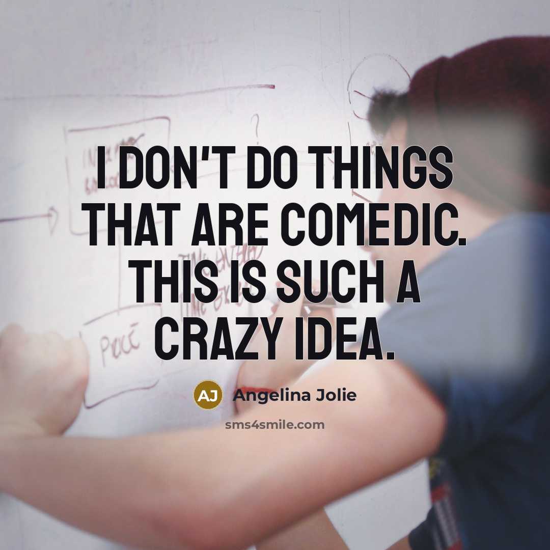 “I don't do things that are comedic. This is such…” quote by Angelina Jolie