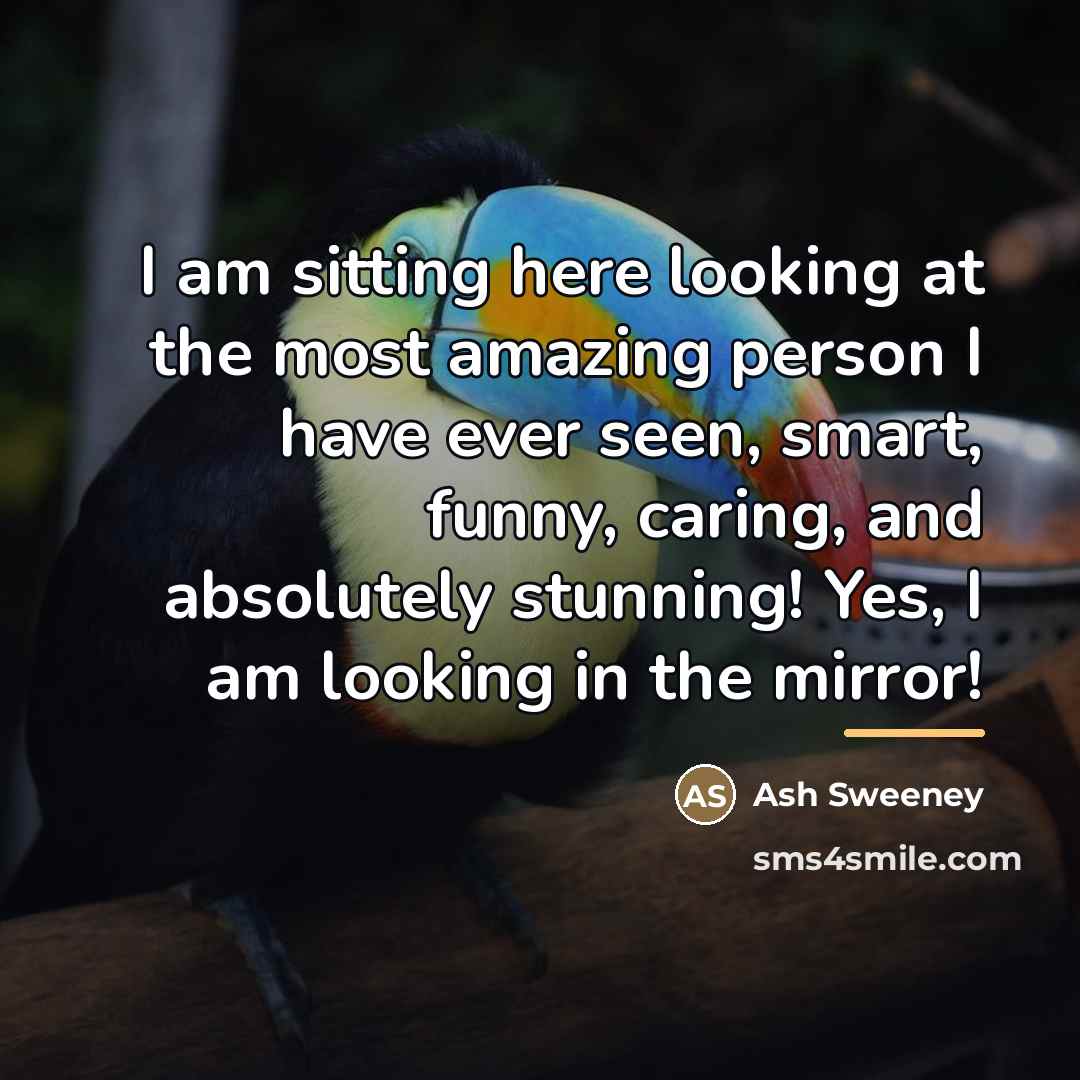 “I am sitting here looking at the most amazing person…” quote by Ash Sweeney