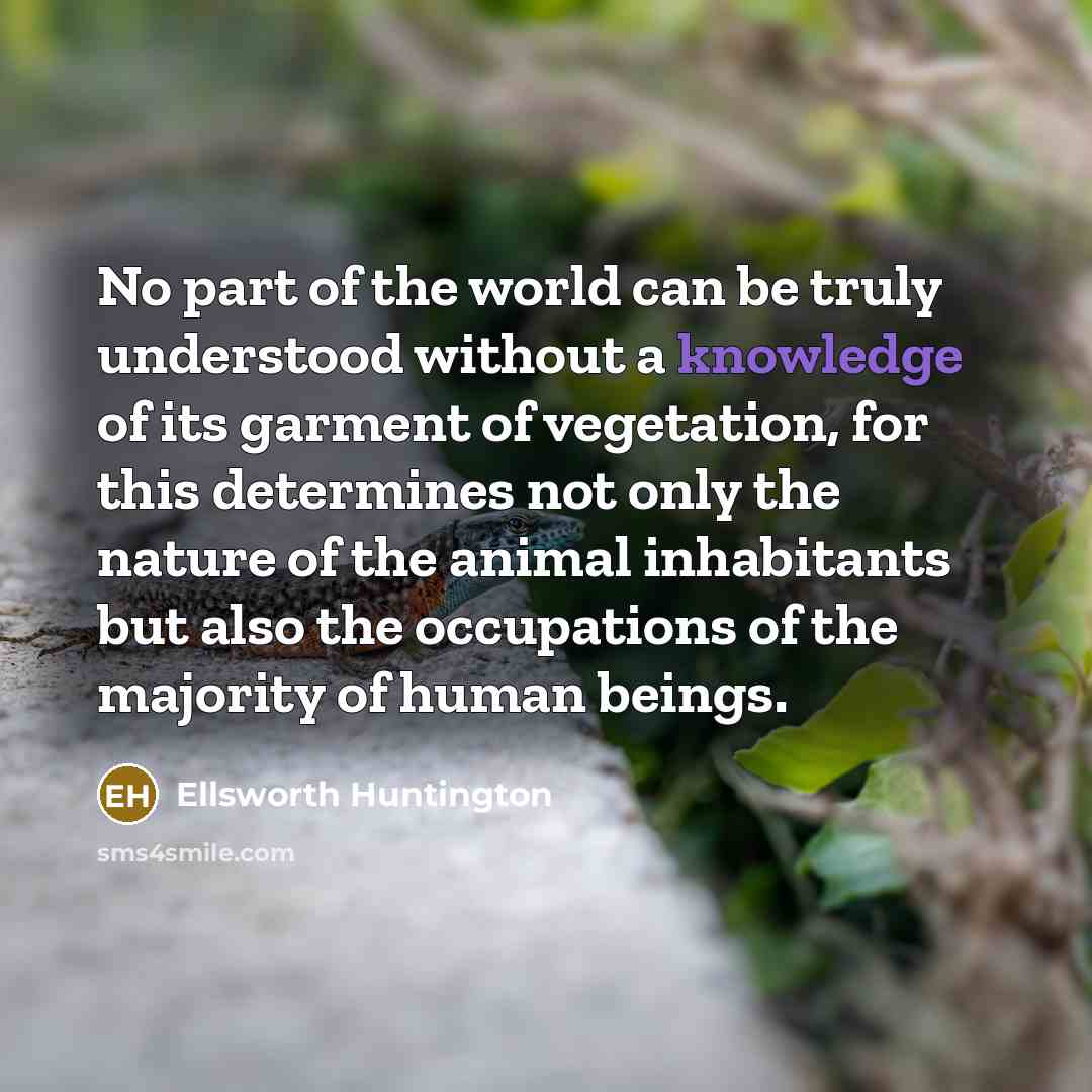 “No part of the world can be truly understood without…” quote by Ellsworth Huntington