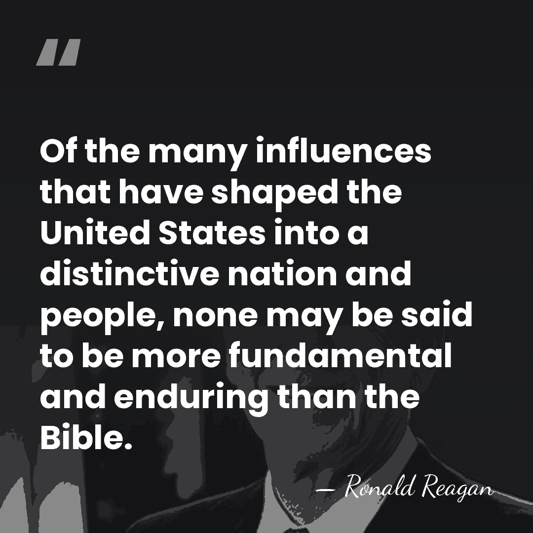 Of the many influences that have shaped the United States into a&hellip; - Ronald Reagan