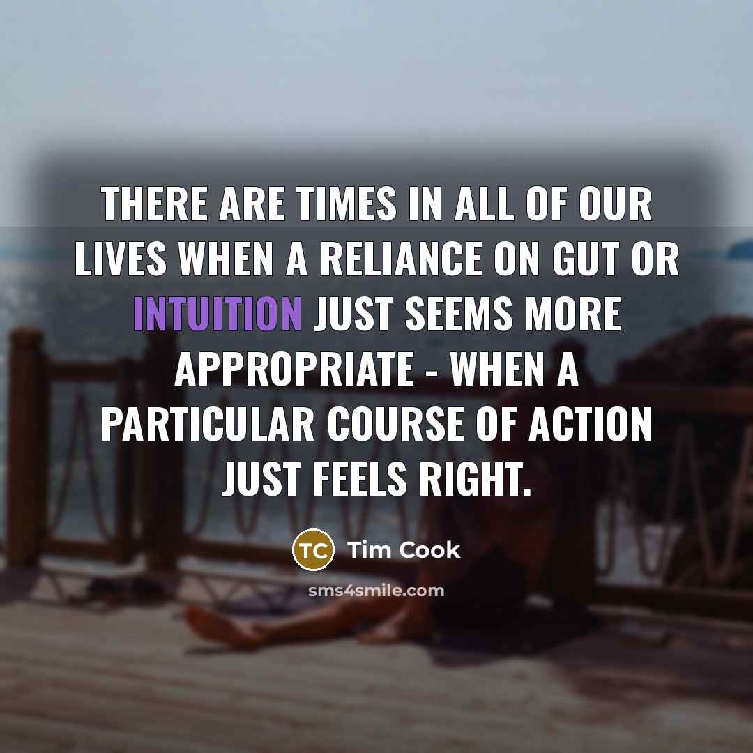 “There are times in all of our lives when a…” quote by Tim Cook
